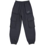 JOGGINGS TASCONATO CON STAMPA BLU E