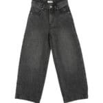 JEANS CON RICAMO FLAG DARK GREY WAS