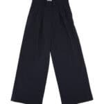 PANTALONE CON RICAMO IN FRESCO LANA