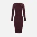 Jersey dress with draping