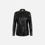 Shirt with crocodile print