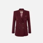 Cotton gabardine jacket with jewel buttons