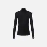 Jersey top with lingerie-inspired stitching