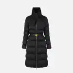 Down jacket in jacquard voile fabric