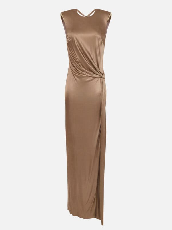 Red Carpet dress in shiny viscose jersey
