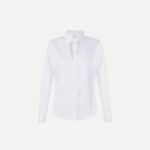 Cotton shirt with cut-out and embroideries