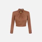 Cotton shirt with jewel detail