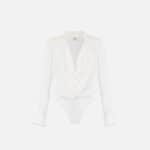 Bodysuit in viscose georgette fabric