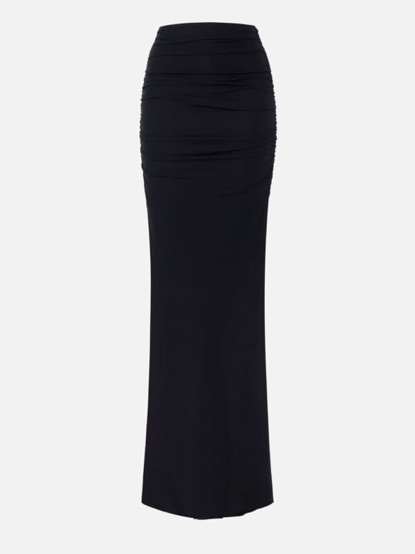 Crêpe jersey skirt with draping