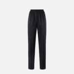 Satin trousers with jacquard stripes