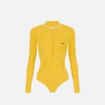 Micro-braided knit bodysuit