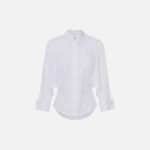 Jacquard cotton shirt with cufflinks