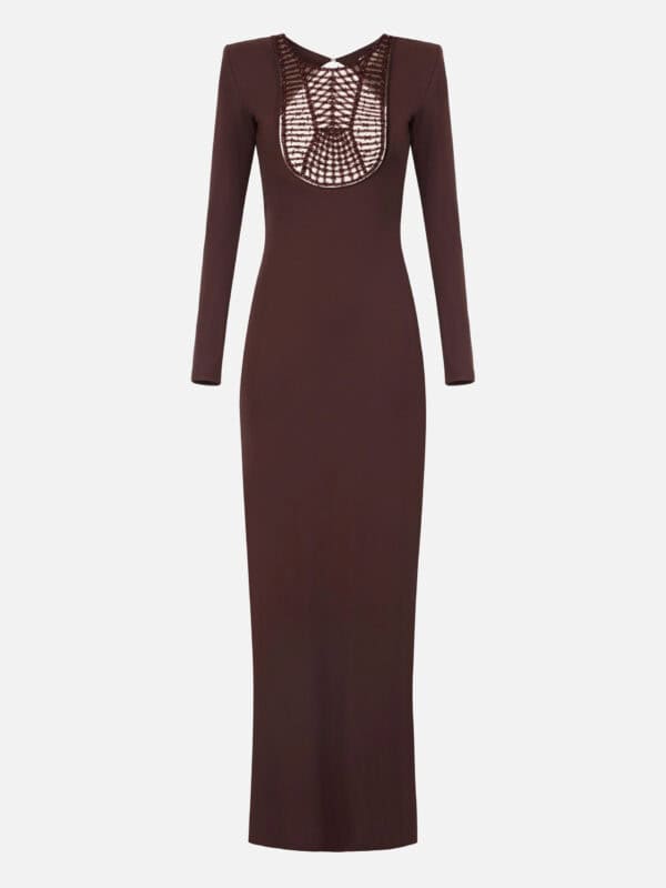 Red Carpet dress with embroideries