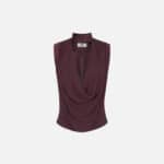 Top in viscose georgette fabric