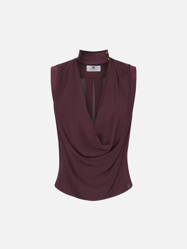 Top in viscose georgette fabric
