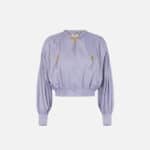 Bomber jacket in voile fabric