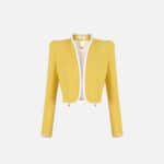 Jacket in lightweight crêpe fabric with 3D piping