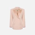 Jacket made of lightweight crêpe fabric and satin