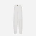 Lightweight crêpe fabric trousers