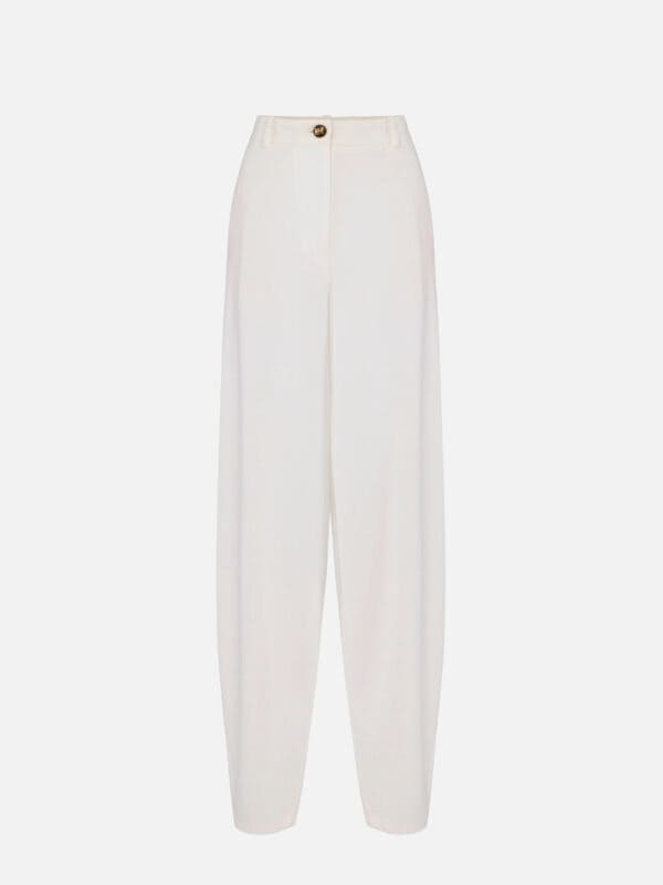 Lightweight crêpe fabric trousers