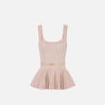 Two-colour top in knit fabric