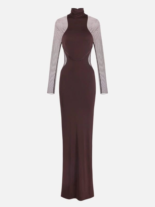 Red Carpet dress with sheer details