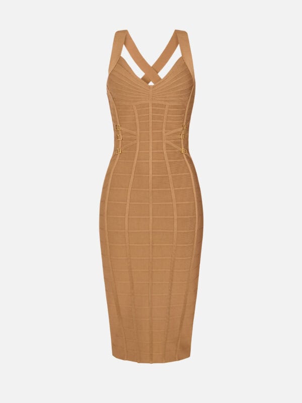 Knit 3D pencil dress