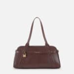 Large over-the-shoulder bag made of leather