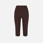 Trousers in lightweight crêpe and satin fabrics