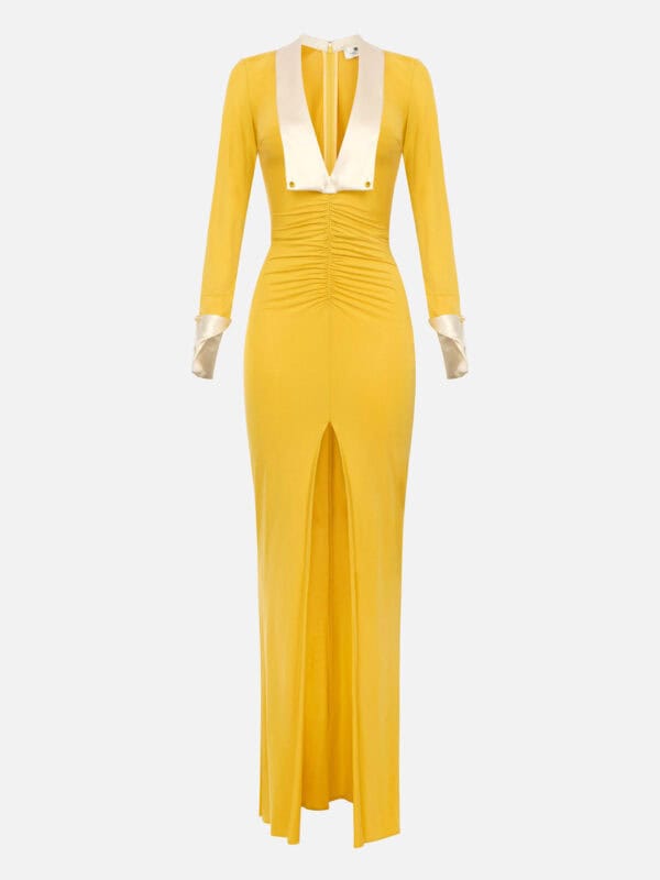 Red Carpet dress in cupro jersey fabric