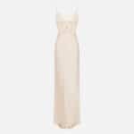 Red Carpet dress in satin with elastic straps