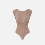 Bodysuit in knit fabric with necklace