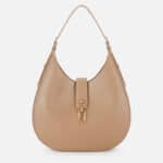 Round hobo bag with charm