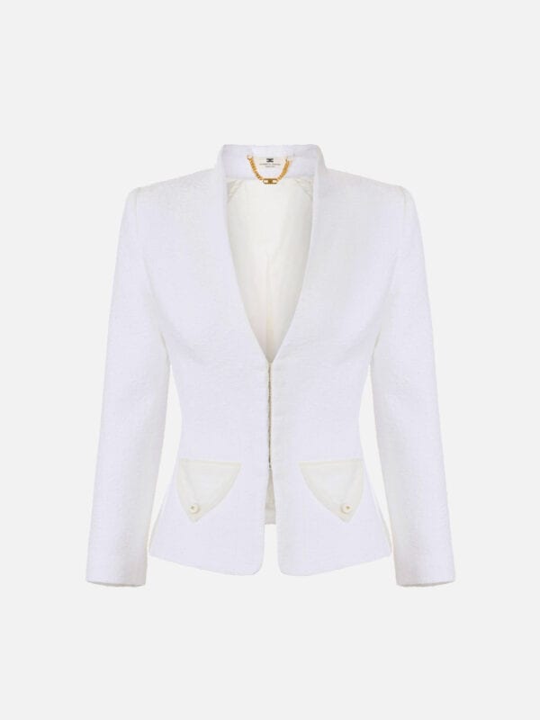 Bouclé tweed jacket
