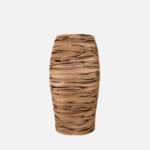 Jersey skirt with tiger print