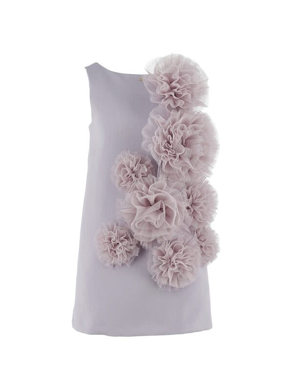 ABITO IN DUCHESSE CON POM PON IN TU