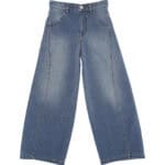 PANTALONE IN DENIM CON RICAMO SU TA